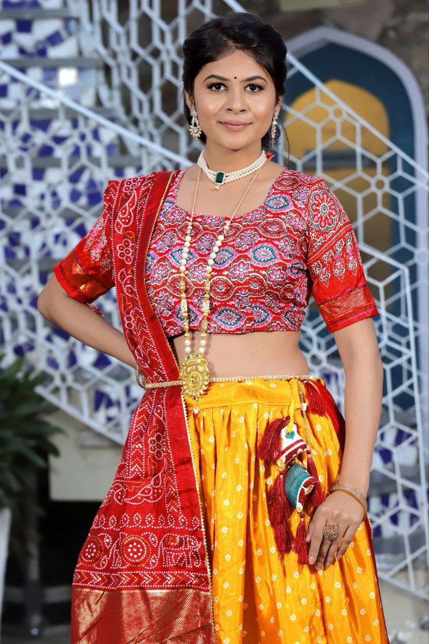 Women's Traditional Bandhani Ghagra Choli with Dupatta ? Navratri & Festive Wear - Image 13